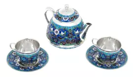 Teapot and 2 tea pairs "Tenderness" (finish)